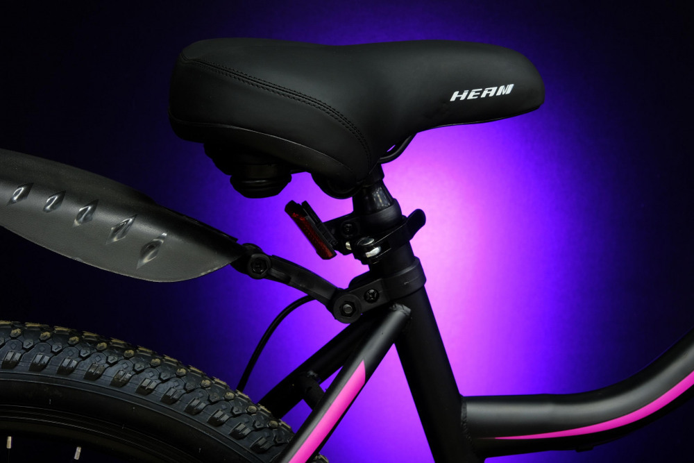 HEAM MATRIX 26 GIRL DISK Матовый Чёрный/Розовый рама 17 (на рост 155-173)