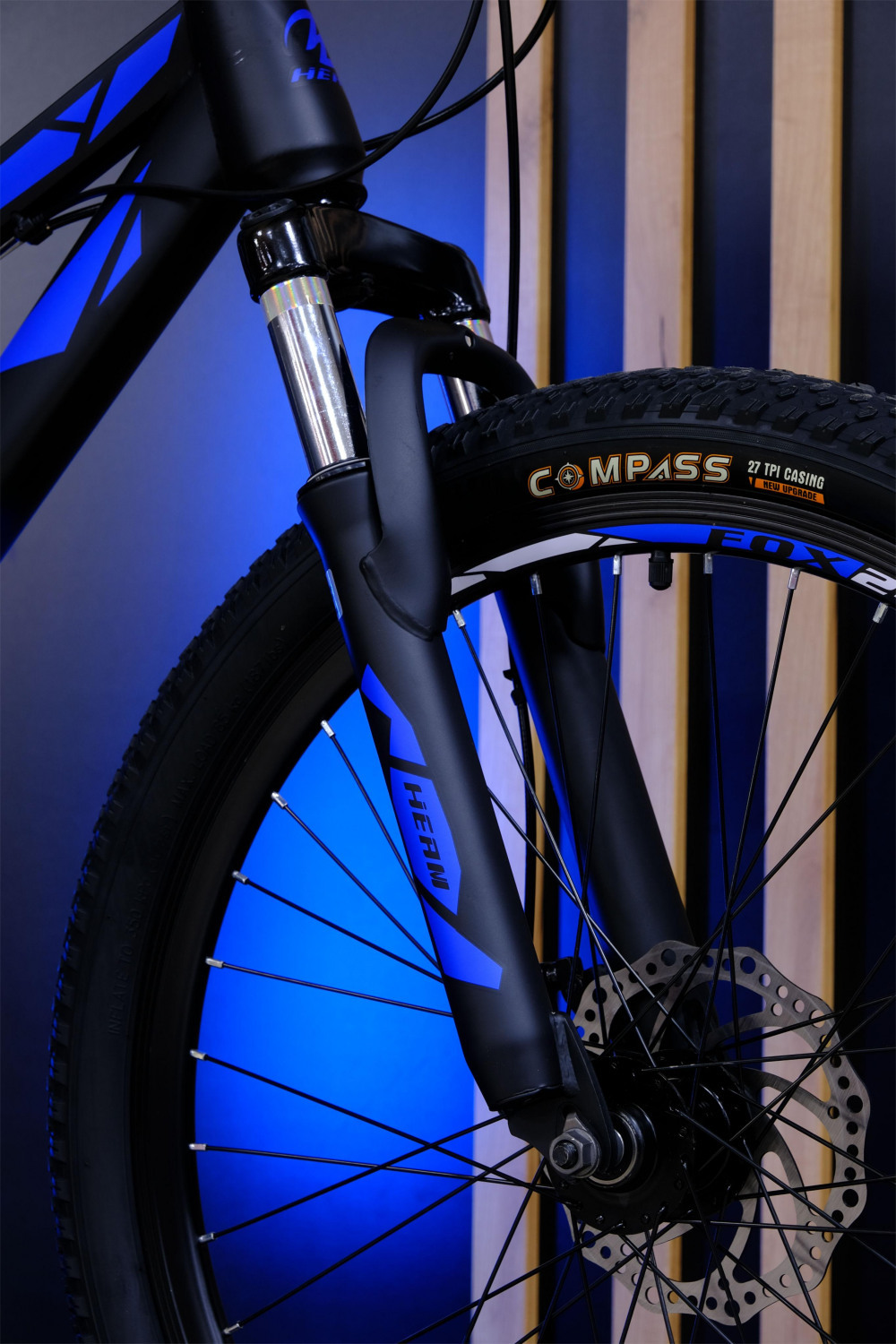 Heam FOX 24 Матовый Чёрный/Синий