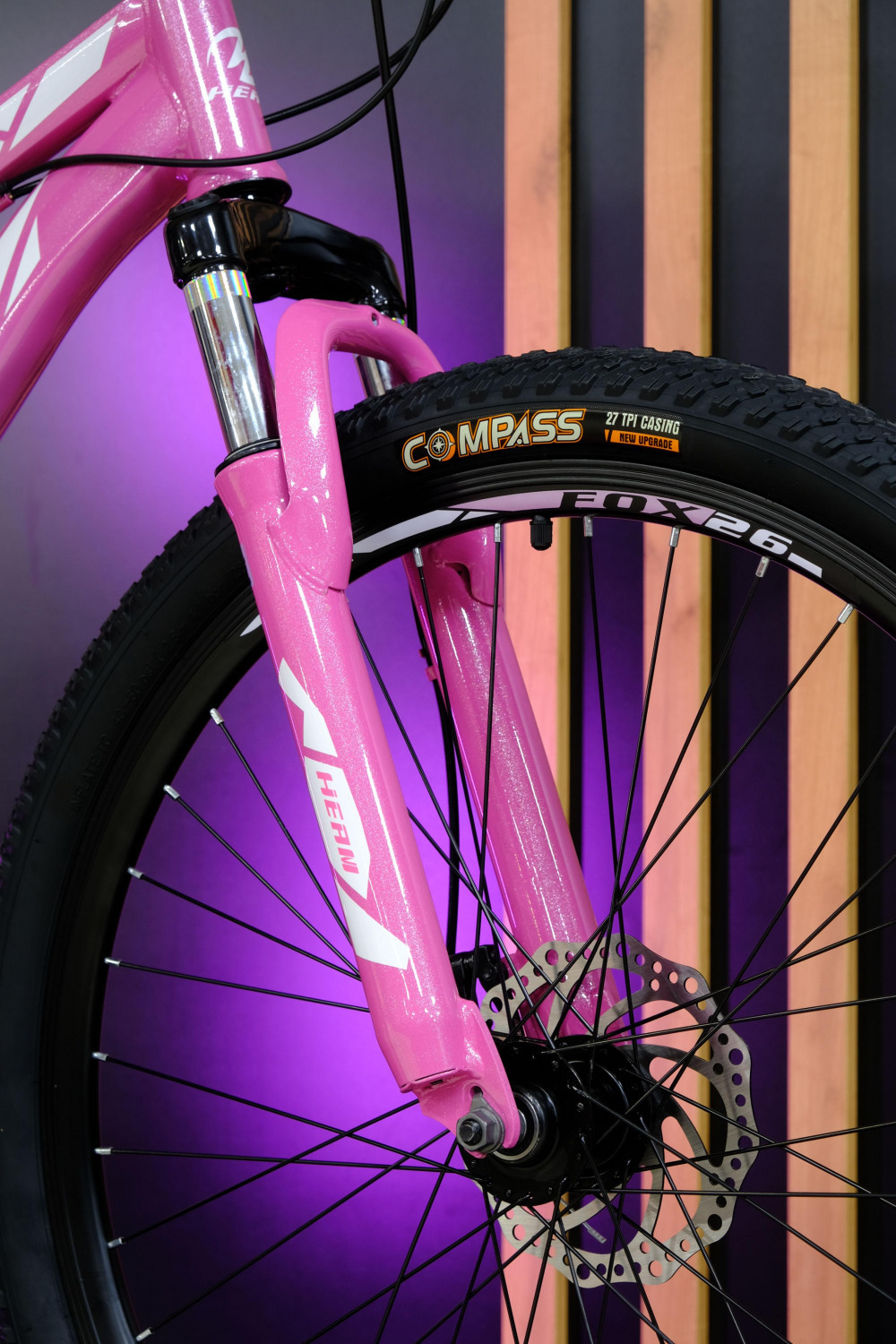 Heam FOX 26 Girl Серый/Розовый рама 17 (на рост 155-173)